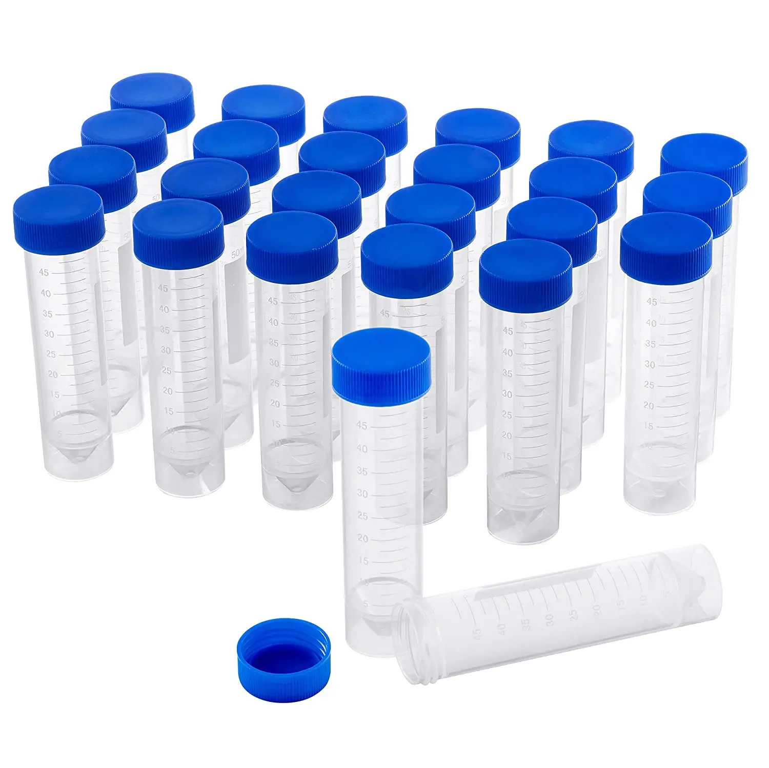 Centrifuge Tube Economy PP Material Blue Cap Non-Sterile Falcon Tubes Lab Testing Plastic Products Supplies