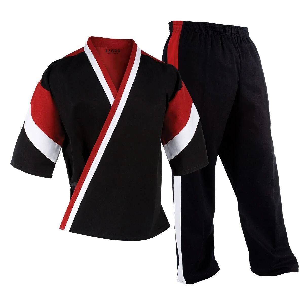 CUSTOMIZE WKF APPROVED TRI COLOR KARATE UNIFORM Karate Kimono marital art uniforms