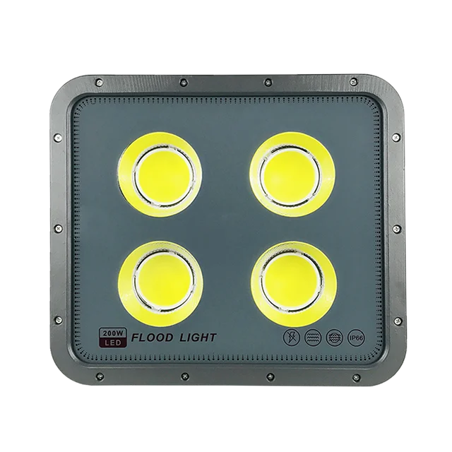 High lumen output 200 300 400 500W 600W solar lights indoor luces Cheap price Aluminum glass reflectores solares LED Flood Light