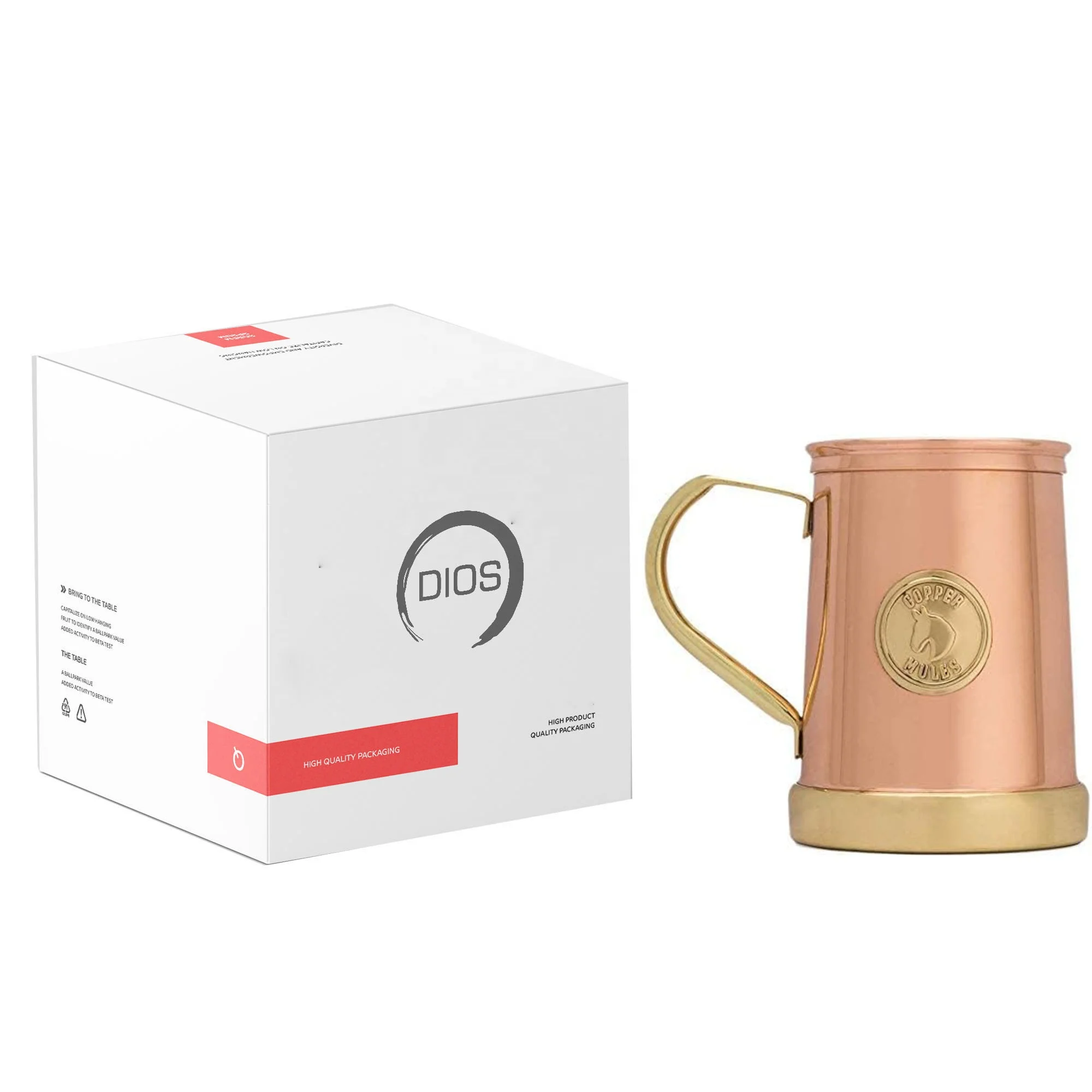 Moscow Mule 100% Solid Pure Copper Mugs