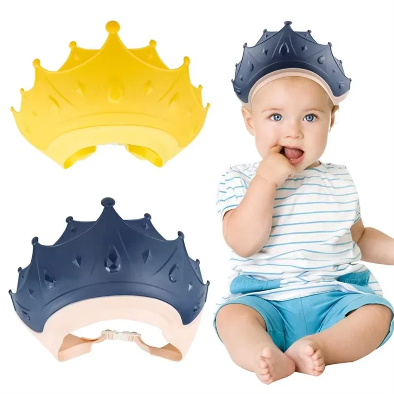 Baby Shower Caps Waterproof Bathing Shampoo Hats Protect Ears Head Hair Washing Hats for Toddler Kids