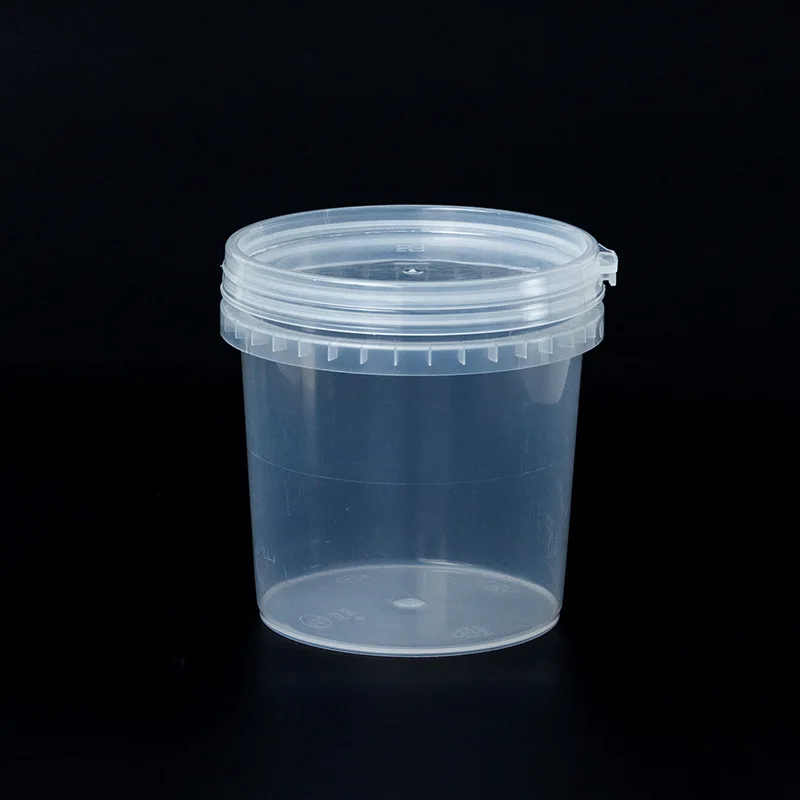Food Grade Clear Ice Cream Buckets Whit Lids 1L 2L 3L 4L 5L Plastic Container  Plastic Pail