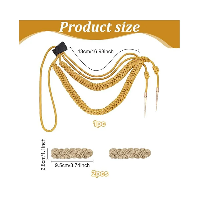 High Quality Custom Colors Nylon Aiguillette Cords Customized Uniforms Accessories OEM Demand