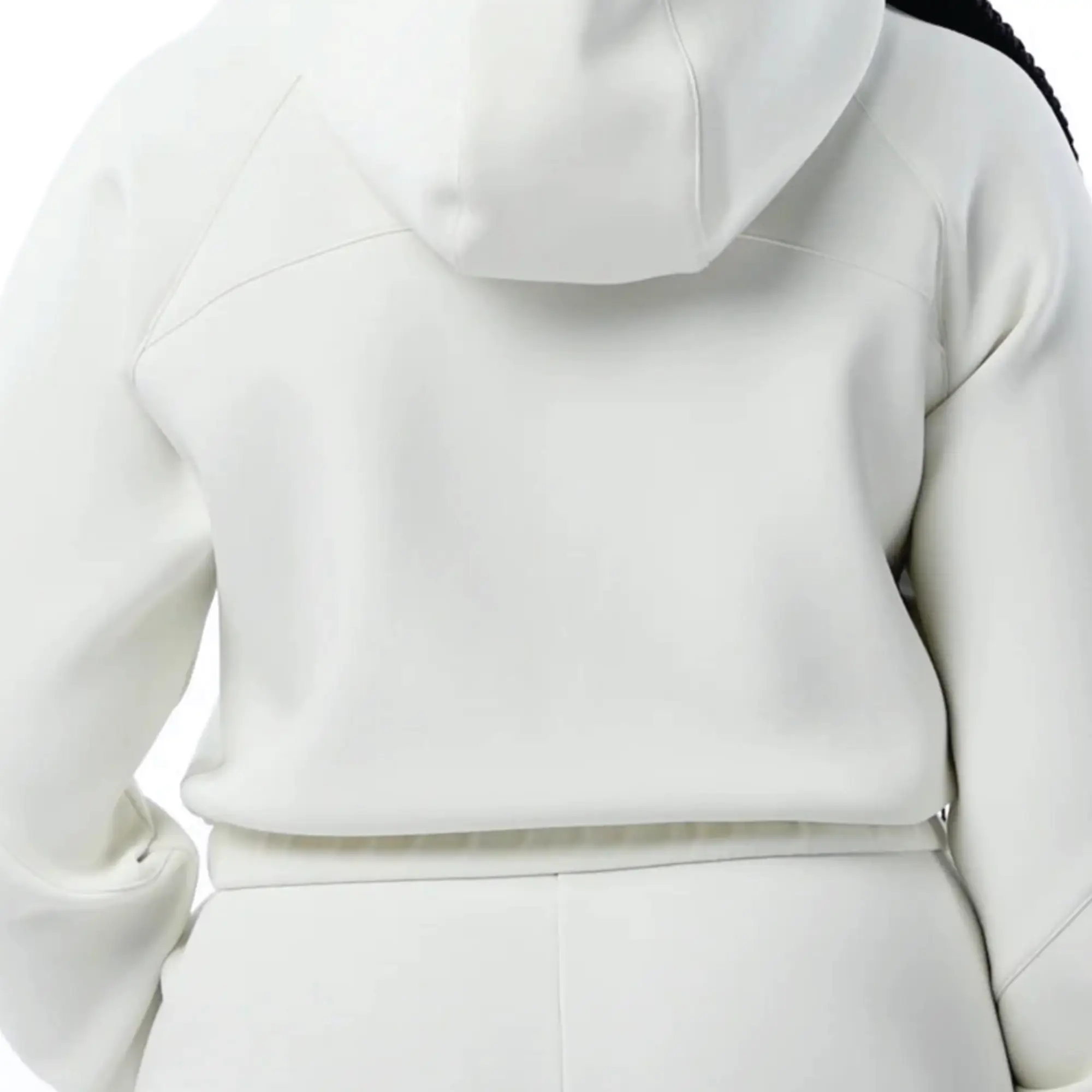 Fashion Quality Crop Top Letter Hooded Sweatshirt Streetwear Clothing Heavy Weight Pullover Oversized Cropped Woman Hoodie