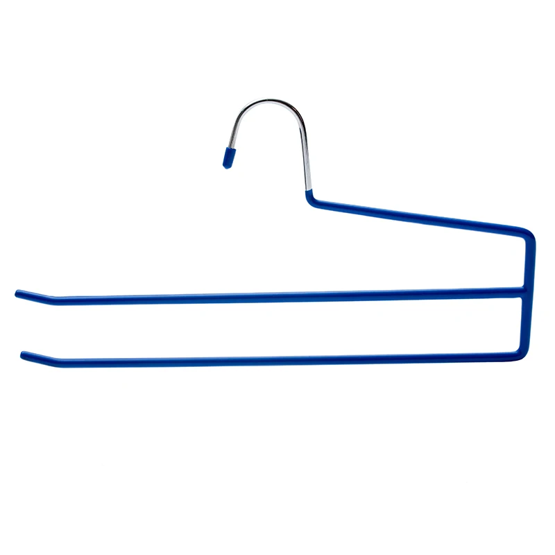 Hot Selling two layer multi purpose space saving trouser clothes hangers Towel and scarf for cloth organizing