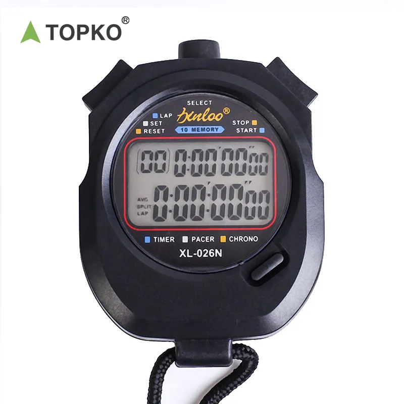 Профессиональный секундомер TOPKO для соревнований цифровой таймер спортзала счетчик спорта