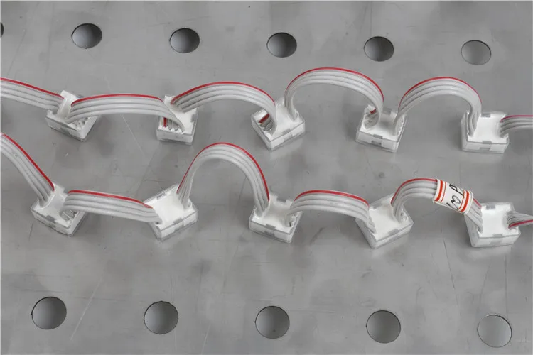 IC SMD5050 светодиодная dmx Пиксельная полоса rgb 12 мм 0 3 Вт Водонепроницаемый светодиодный пиксельный свет