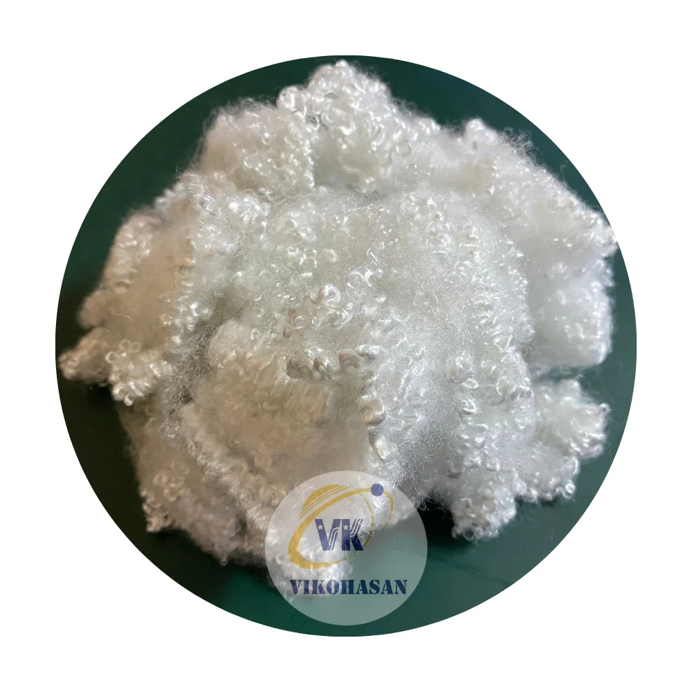 Fibres 4D HCS 100% Polyester Recycled Hollow Conjugated Siliconized Fibres VIKOHASAN Vietnam Manufacturer and Synthetic Fiber