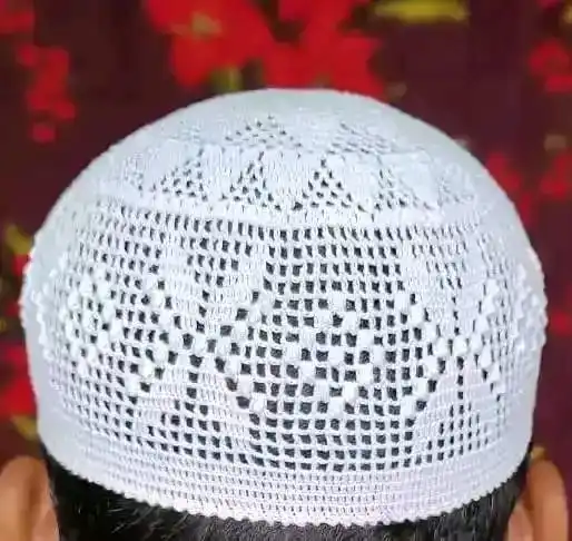 Best Quality Namaz caps Namazi Cap prayer kufi , Hand Knitted Hat Skullcap Koofi Topi Kofi Kuffi Headgear from Bangladesh