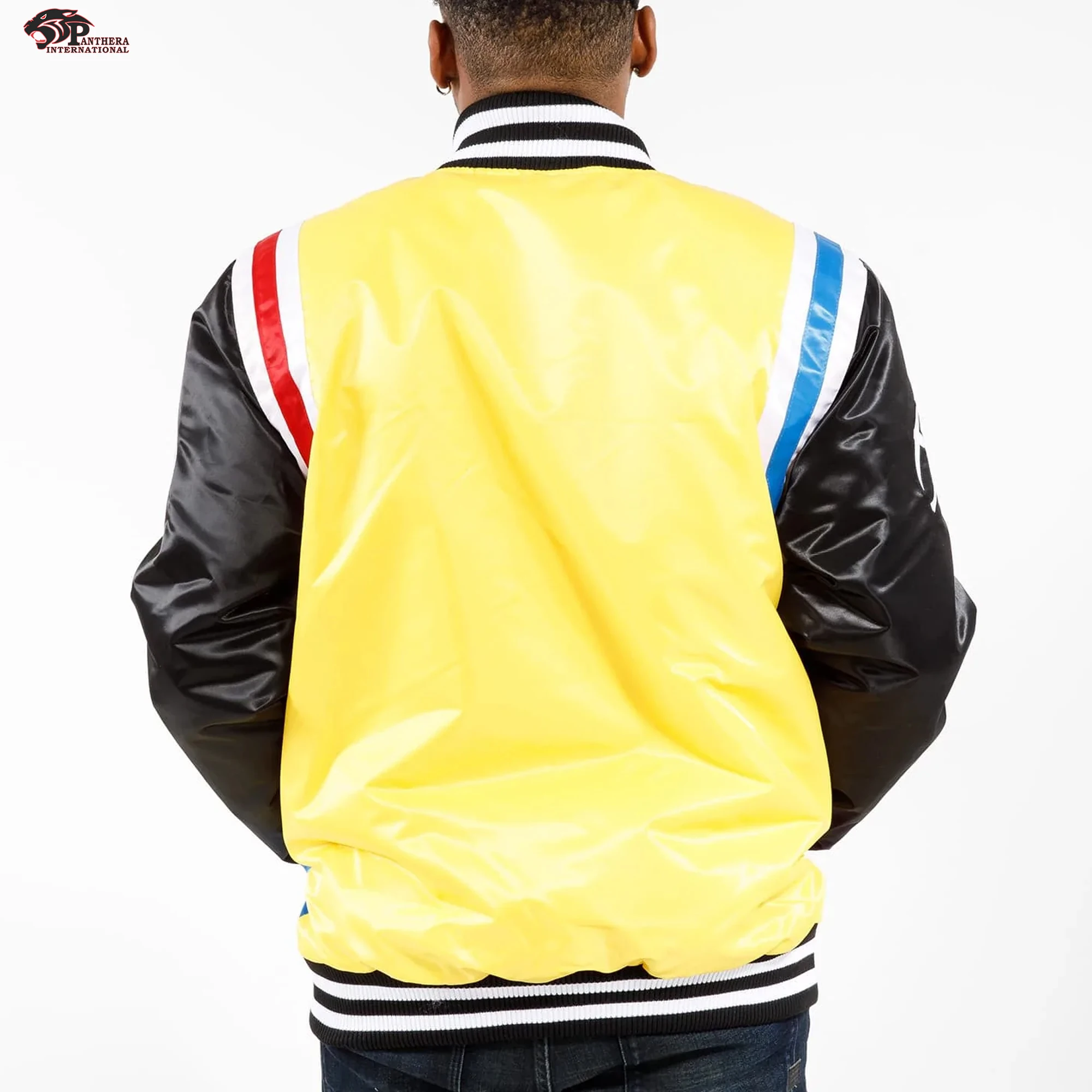 Custom Baseball Satin Jacket With Custom Embroidery And Chenille Logos Hot Sale Jackets