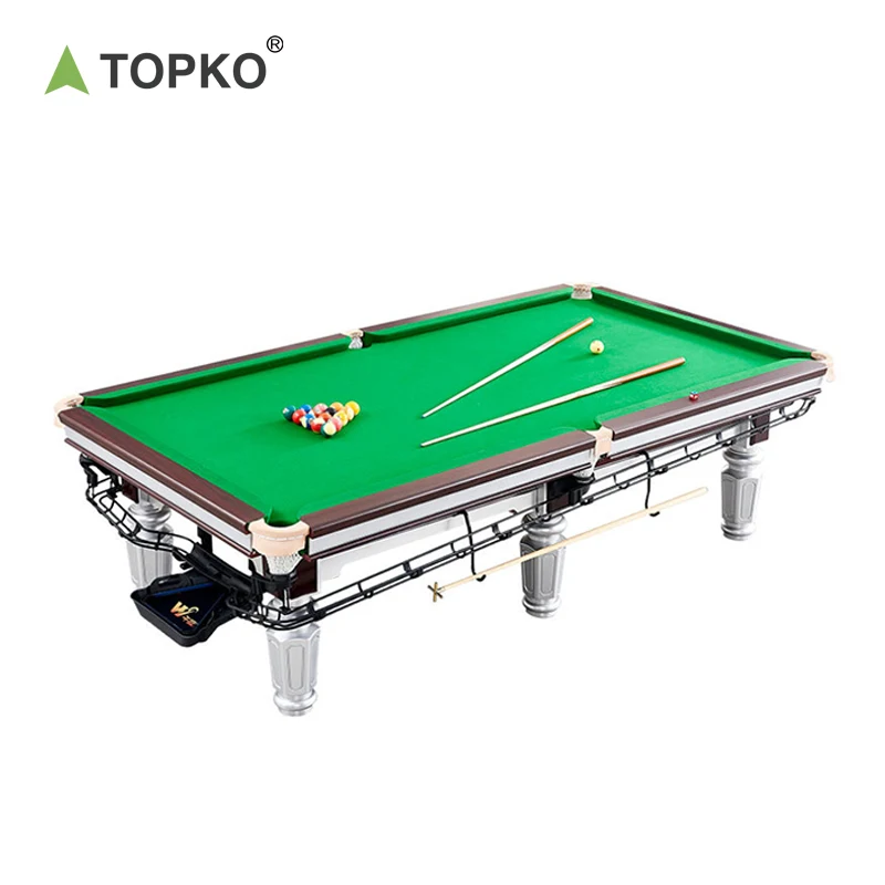 TOPKO Высококачественная доска из среднего волокна бильярдный стол для игровой комнаты зеленой ткани