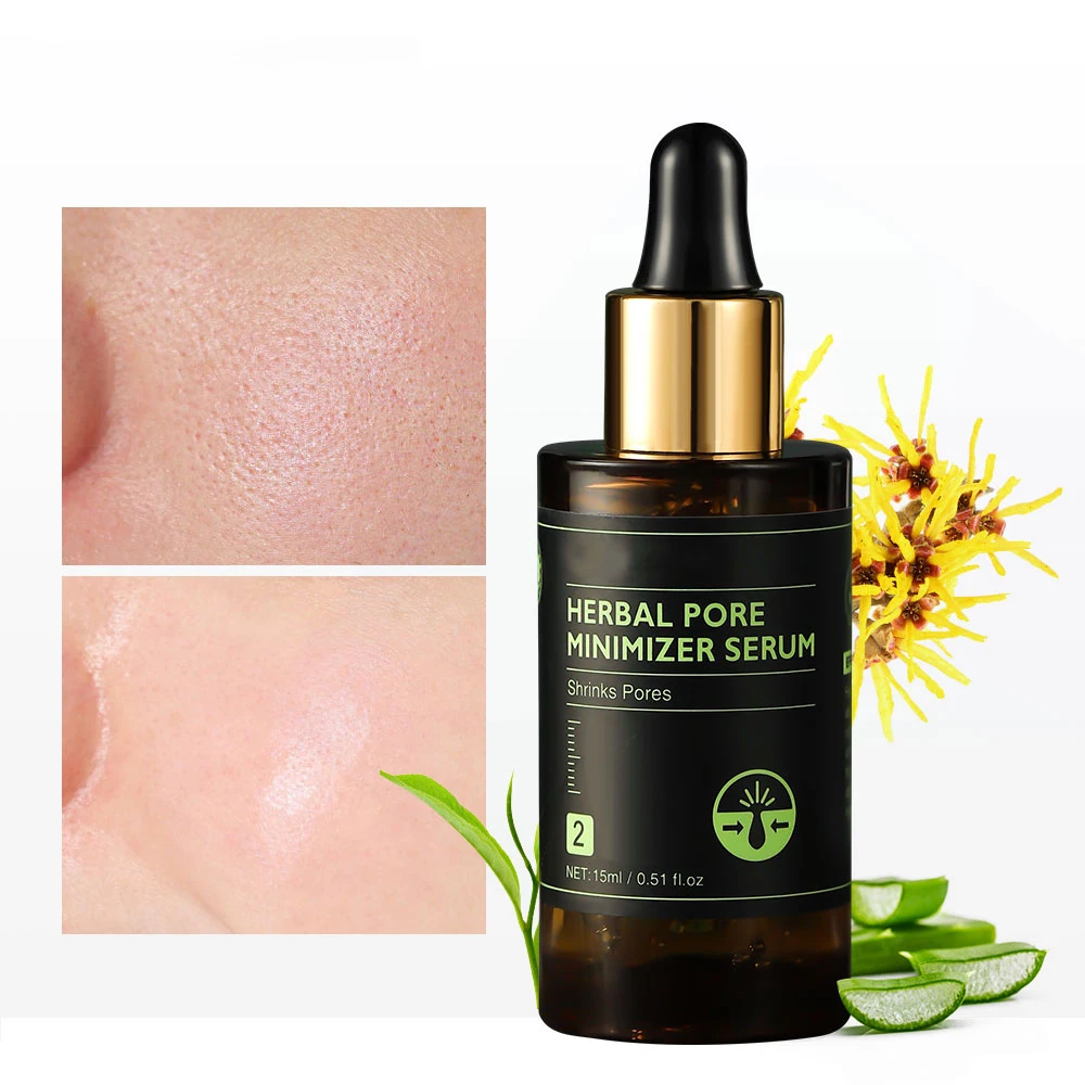 Stock Hot Sale Tea Tree Oil Face Serum Nose Pore Refining Tightening Skin Pores Minimizer Serum