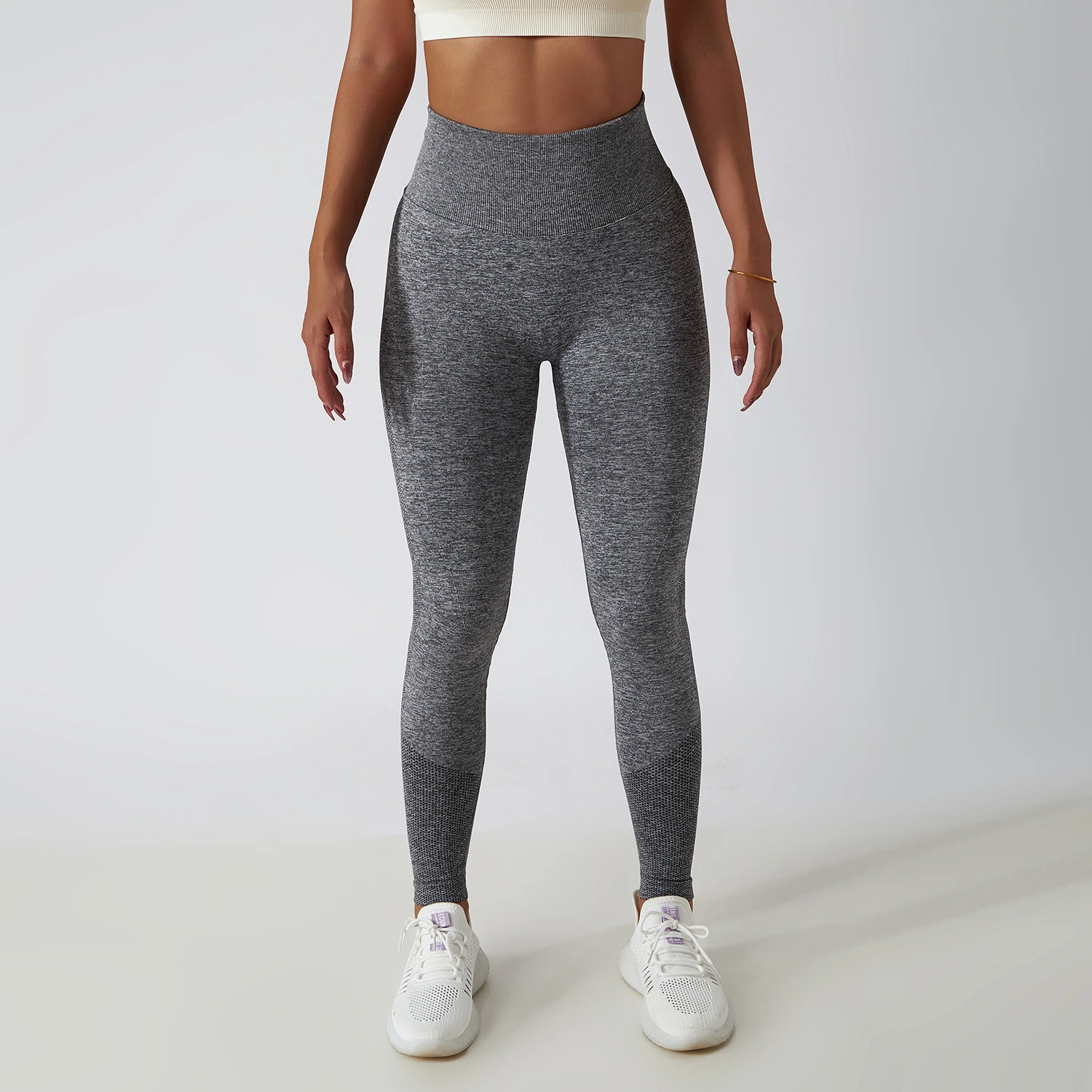 women leggings Adult Daily Wear yoga Pants Wholesale Women Cotton Stretchy Striped Leggings with customized logo printed