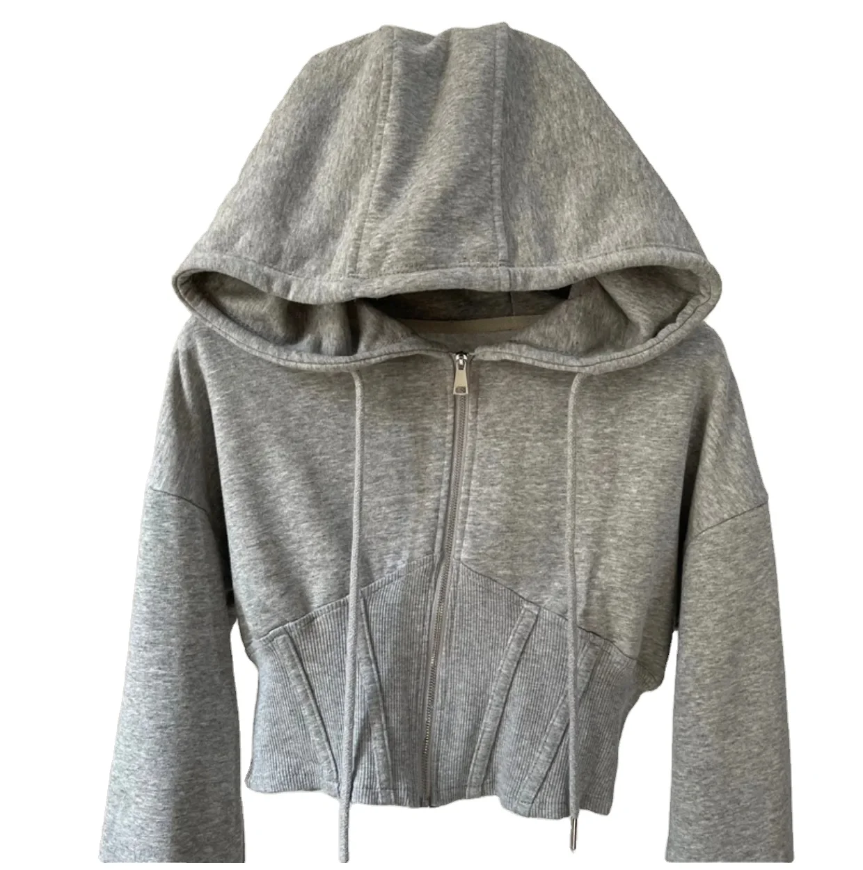 2024 Ropa Mujer Slim Waist Folds Zipper Y2k Jackets Casual Korean Vintage Sweatshirts Coat Crop Tops Fashion Hoodies for Women