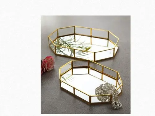 New Style Glass Round Serving Tray