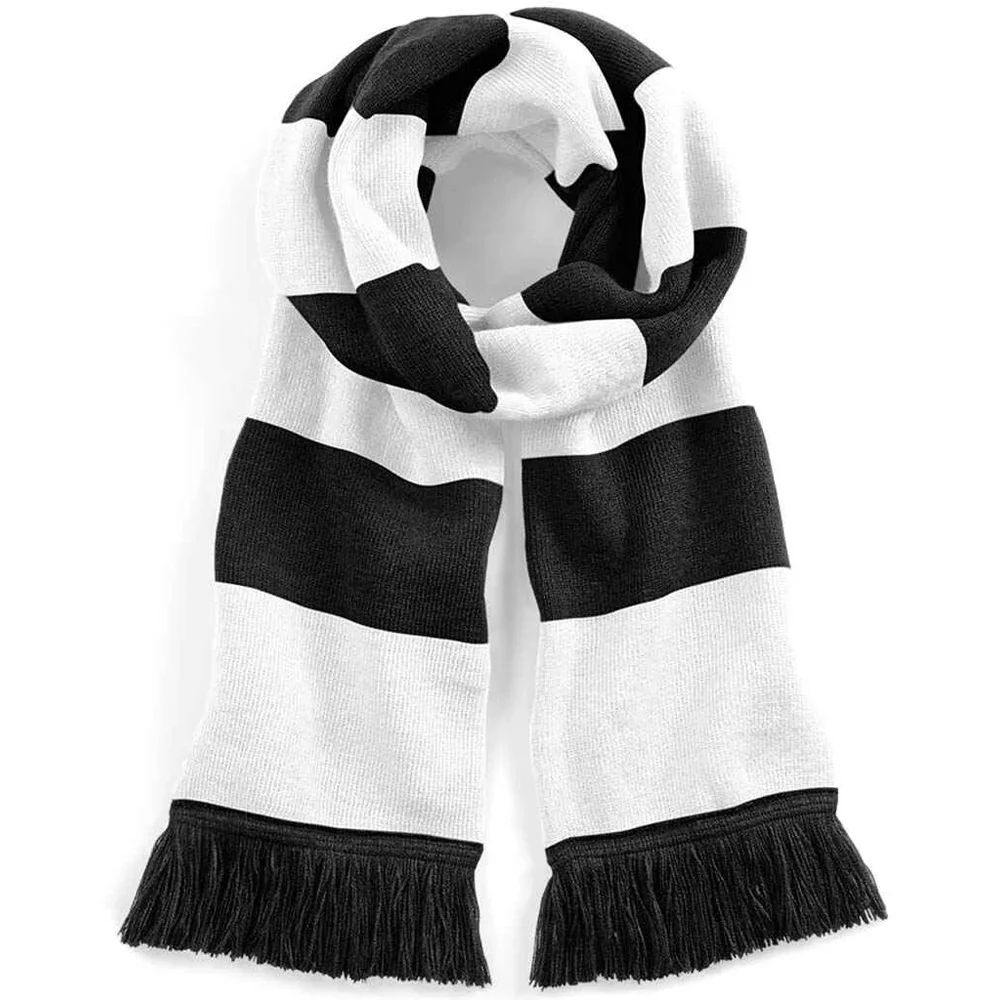 Best Material Customized Double Side Fan Jacquard Knitted Sports Acrylic Scarves 100% Polyester Soccer Club Football Fan Scarf