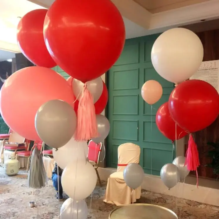 Natural Latex Party Balloons 50 pcs 100 pack Wholesale Helium 12 24 inch Clear Latex Balloons Different Sizes