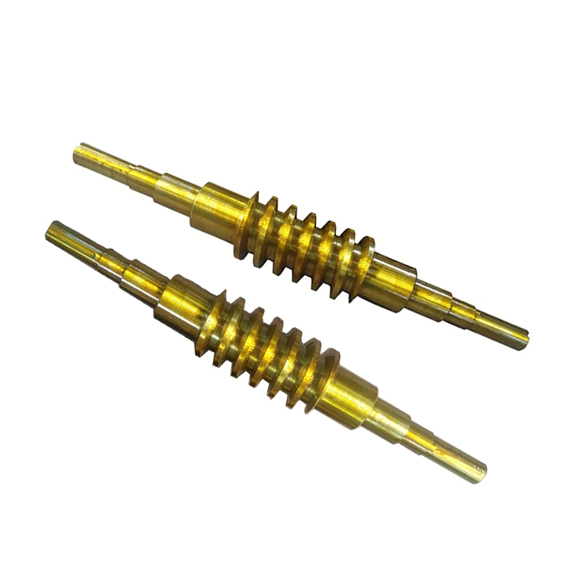 Steel Large Forging Transmission Long Worm Gear Shaft