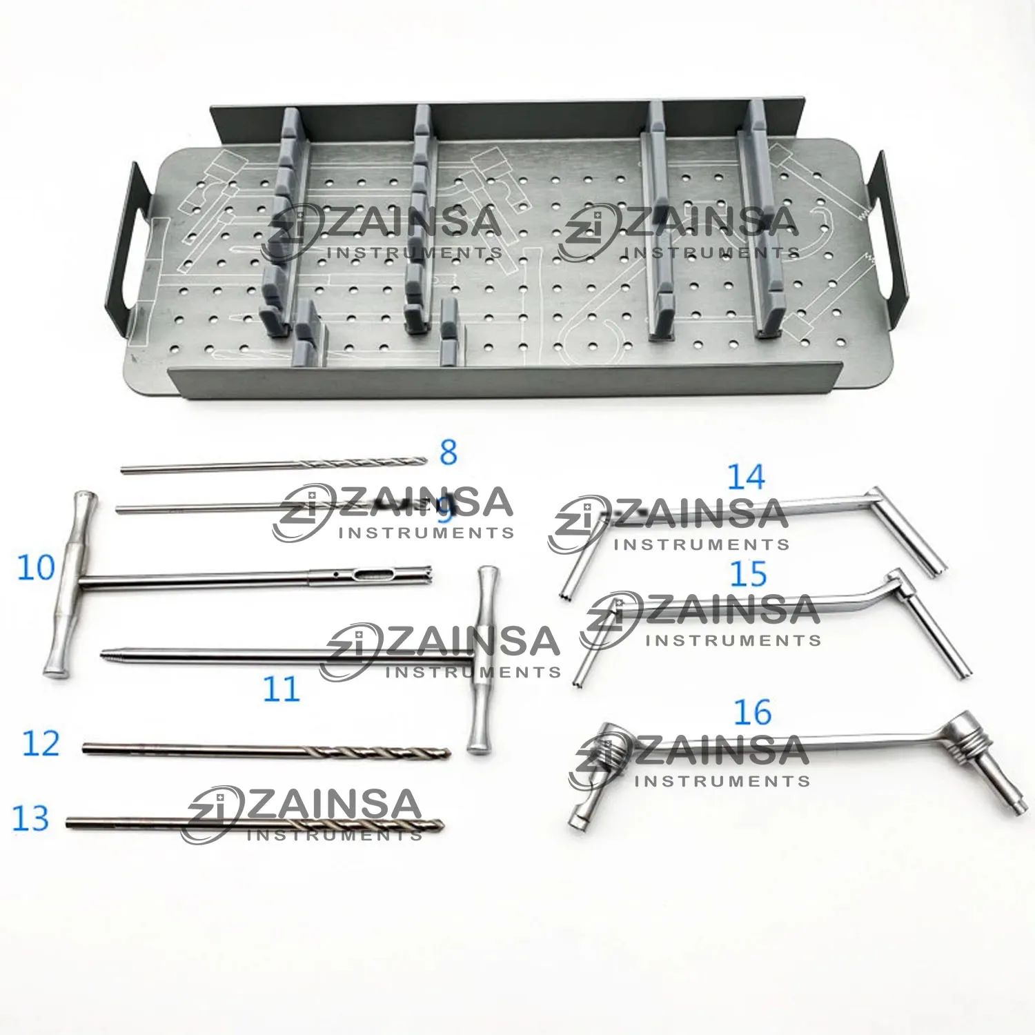 Orthopedic instruments set Femoral Tibia Bone Nail Large Fragment instrument set ISO & CE Mark Certified Approved