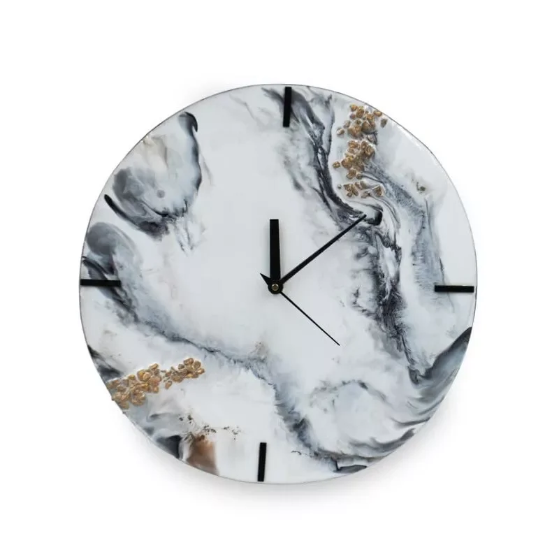 Direct Factory Supply-Set of 2 Resin Clocks Art-Style Functional Decorative Wall/Desk Accents Best Price