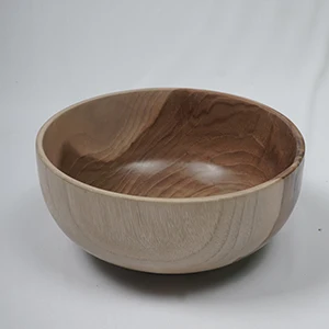 Wholesale Eco Friendly Noodle Soup Fruit Salad Bowl Oriental Wooden Bowl High Quality Dinner Set Customized Size