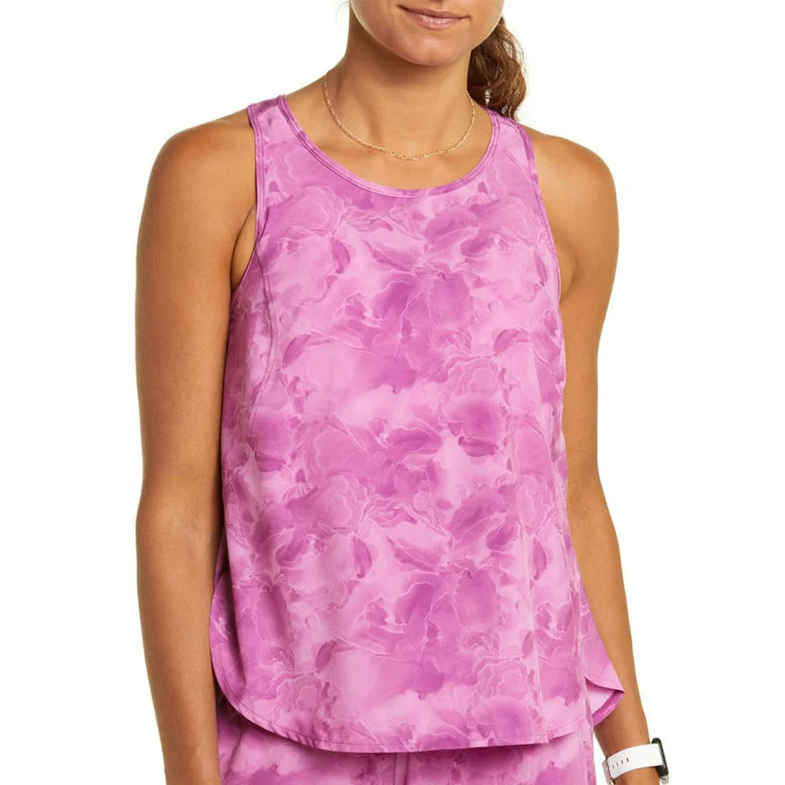 Custom logo tank top fashion fitness wear sleeveless polyester & cotton tank tops women