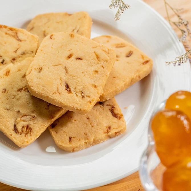 Orange Fragrance Flavor Manufacturer Provide Semi-Hard Wholesale Ivy House Cookie