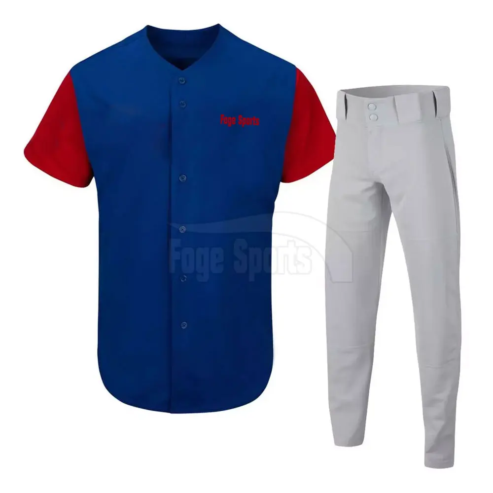Lightweight Comfortable Baseball Uniform Reasonable Price Custom Logo Design Baseball Uniform