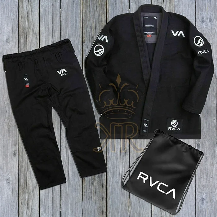 2024 Custom Made Black Shoyoroll RVCA BJJ Bjj Gi Batch No#60 Brazilian Jiu Jitsu Gi/ Adults Kimono Uniform Gi For Sale