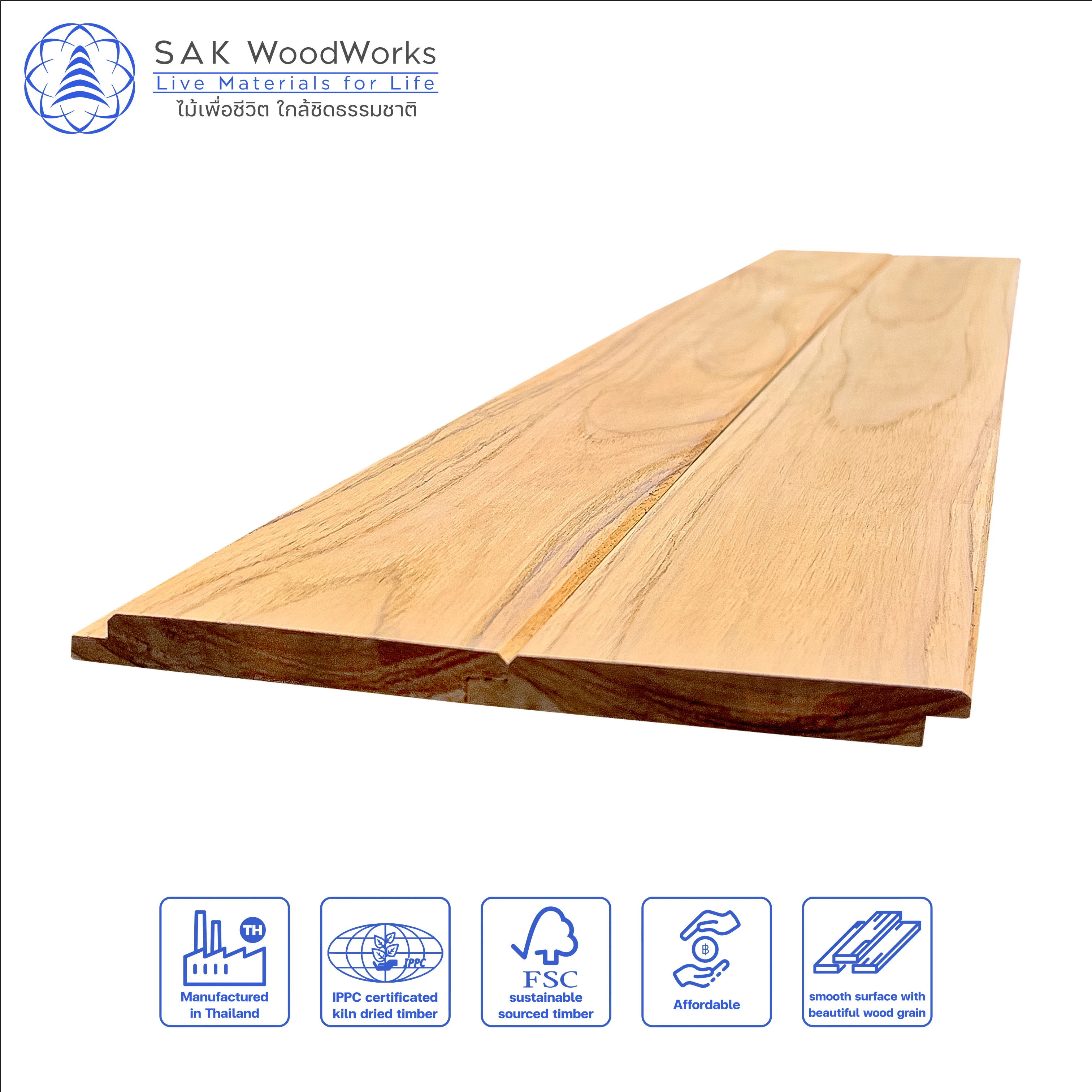 Тайская Тиковая облицовка и потолочные доски 12x90x1000 мм. by SAK WoodWorks роскошная деревянная Лучшая цена оптовая продажа