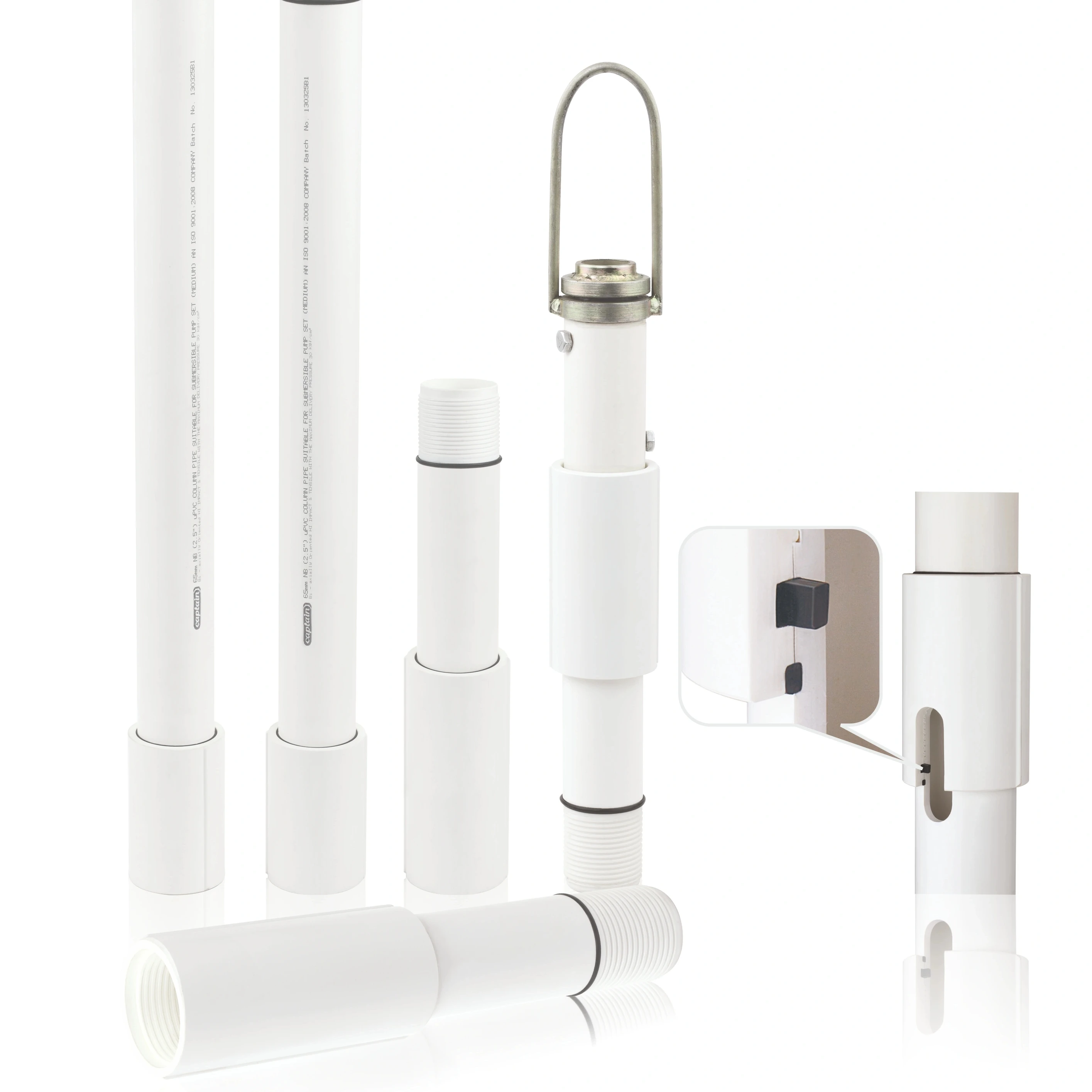 ISO Standard Slotted Pvc Filter Pipe UPVC Column/Riser/Drop Pipe Borewell Water Well Tube Well