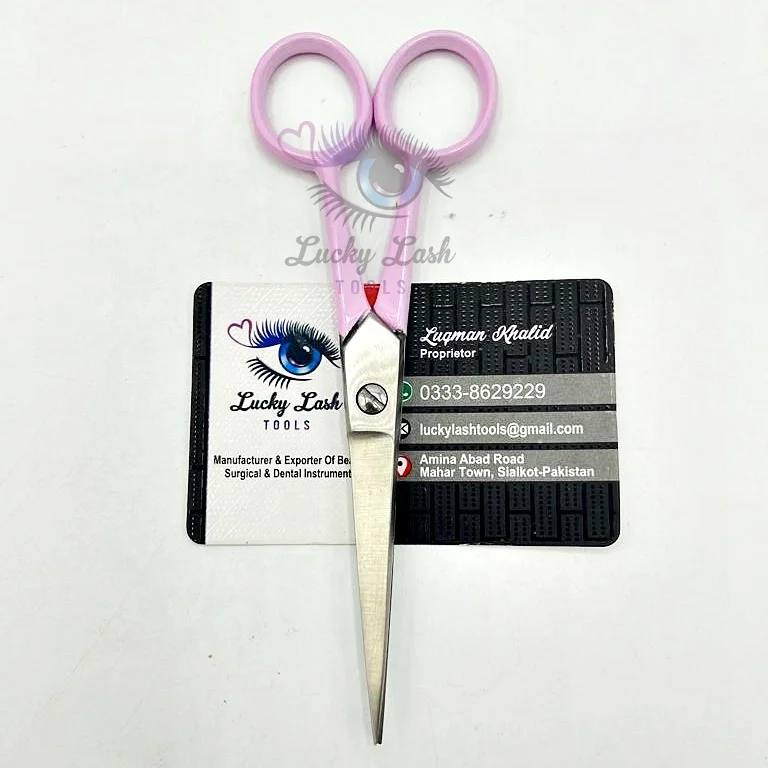 New Arrivals Professional Grooming Barber Scissors pink handle Stainless Steel dull finish Hair Cutting Scissors private logo