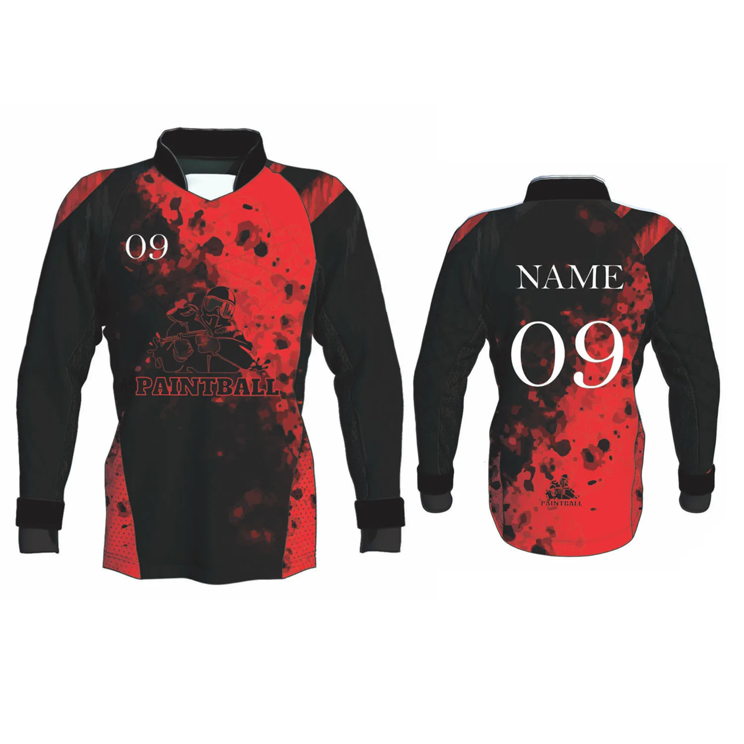Printed Paintball Jersey Sublimation Lightweight Hot Selling New Style Sublimated Paintball Jerseys