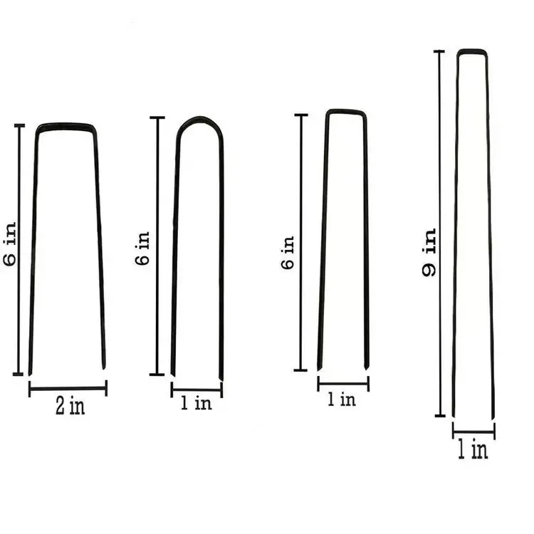 Lawn U Type Staple Pins Metal Nails Iron Nail For Artificial Grass Land