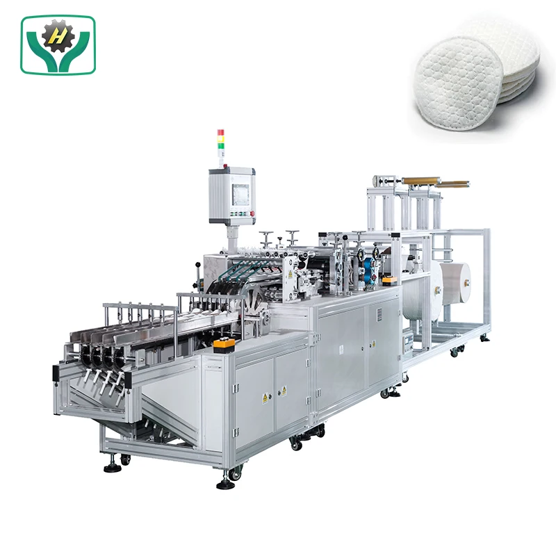 Automatic Non woven Makeup Remover Facial Cosmetic Cotton Pads Making Machine