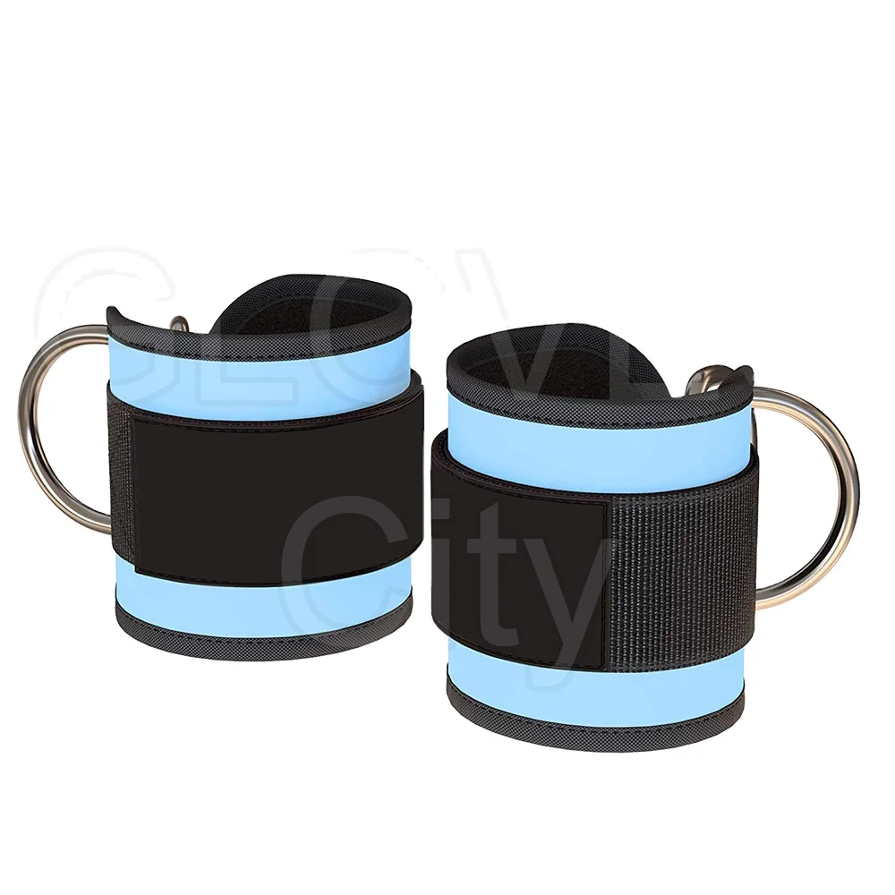 2023 Training Fitness Ankle straps Gym Ankle straps 2 D-ring Pulley for Gym Exercise ankle straps