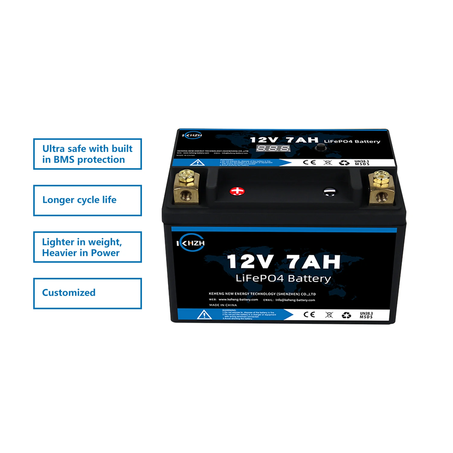Best Quality 12V 7Ah 12Ah Battery Electric Bike Motorcycle Ups Case Box Lifepo4 12V 20Ah Lithium Ion Batteries