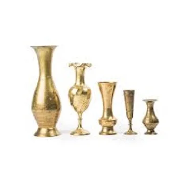 Hammered Nickel Plated Decorative Flower Vase