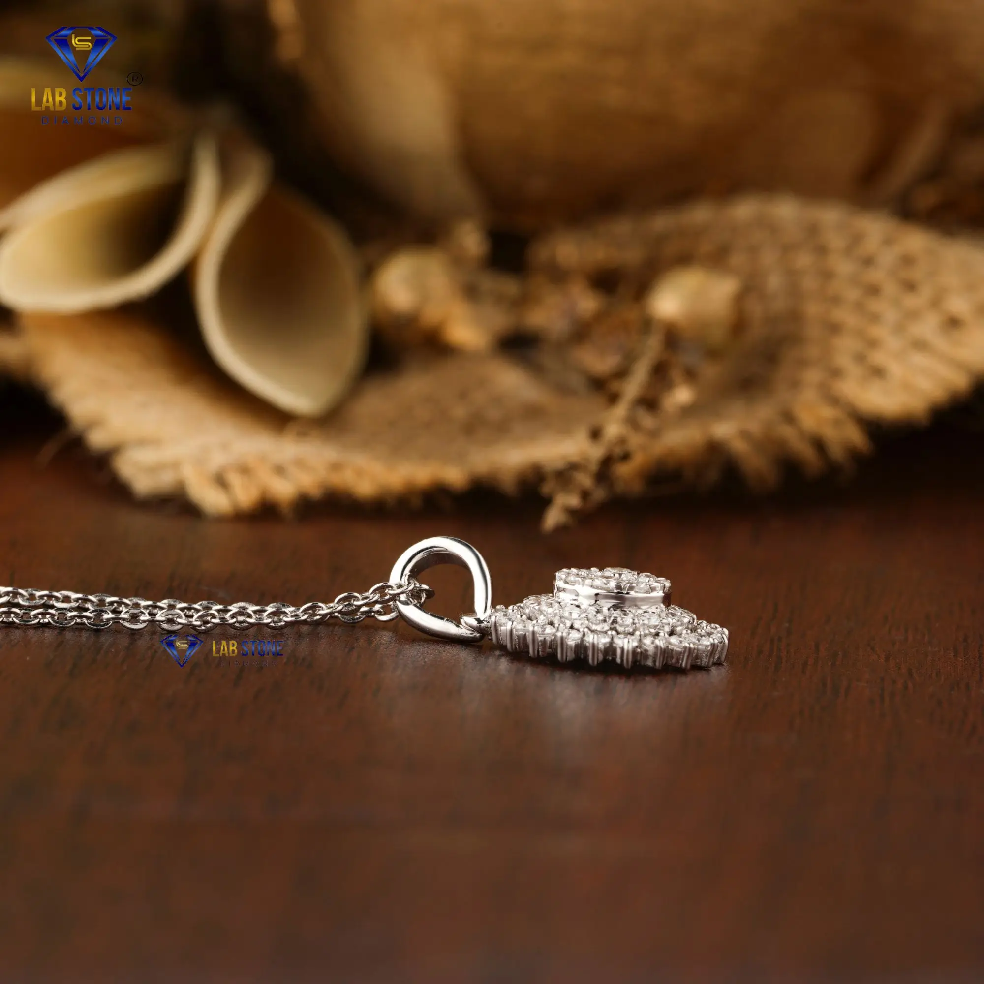 0.871 TDW Round Brilliant Cut Diamond Pendant And Earring With Chain 18K White Gold  Certified/Non Certified Diamond  Jewelry