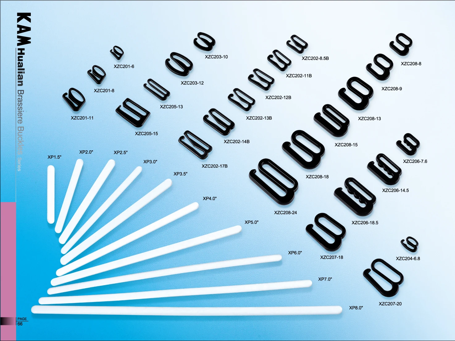 Garment Accessories Plastic brassiere buckle 6-20Mm Ring and Slider for woman