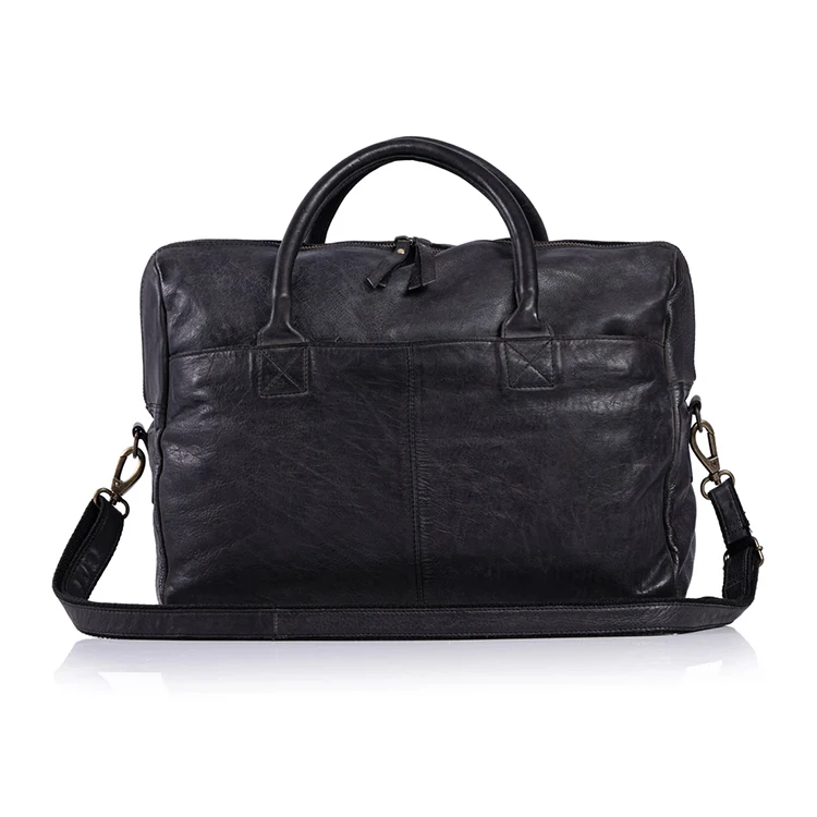 Direct Factory Executive Leather Briefcase Premium Leather Water Resistant Durable Expandable Unisex Leather Briefcases For Sale