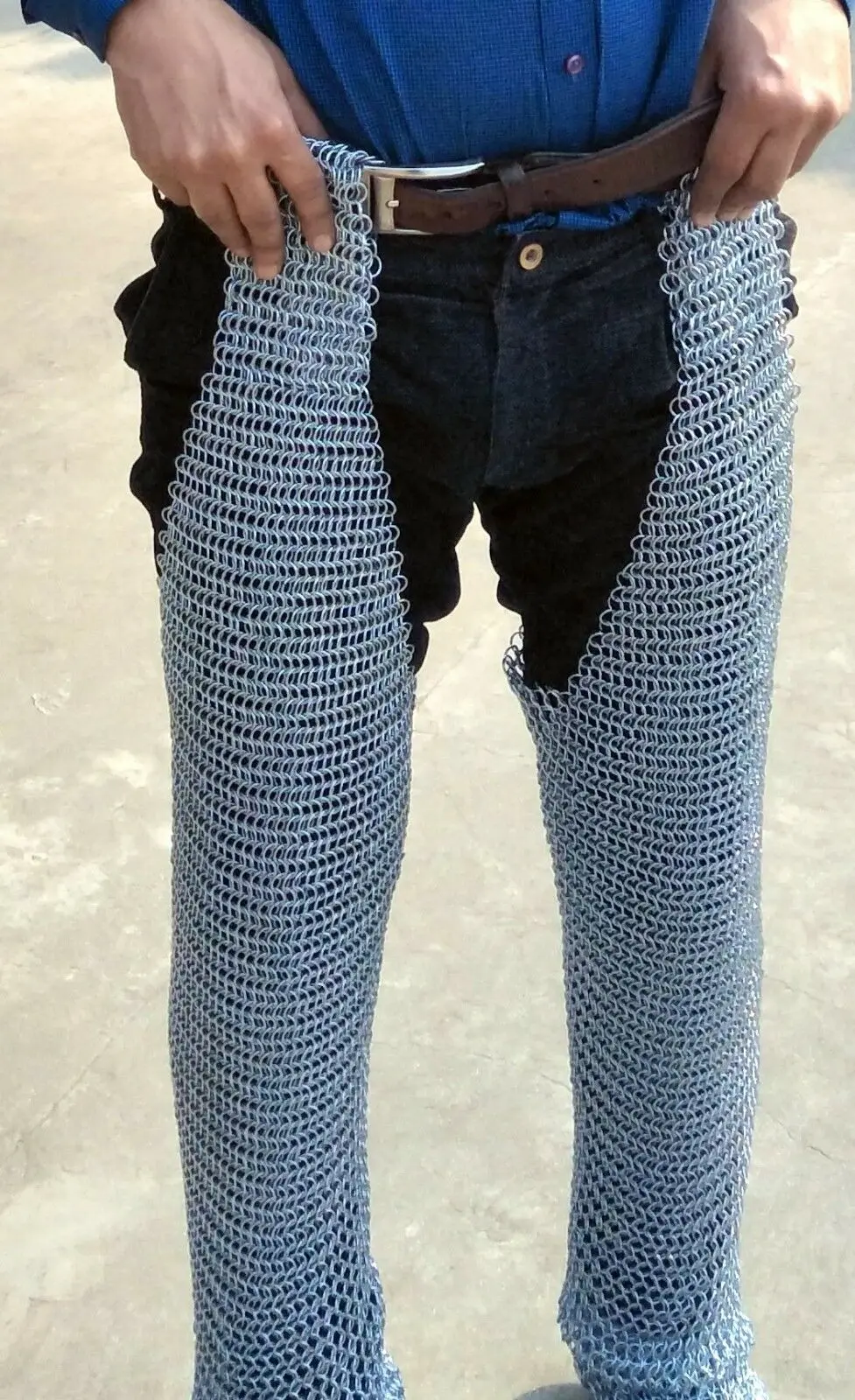 Medieval Renaissance Battle Ready Chausses Chainmail Chain Mail Leggings Armor