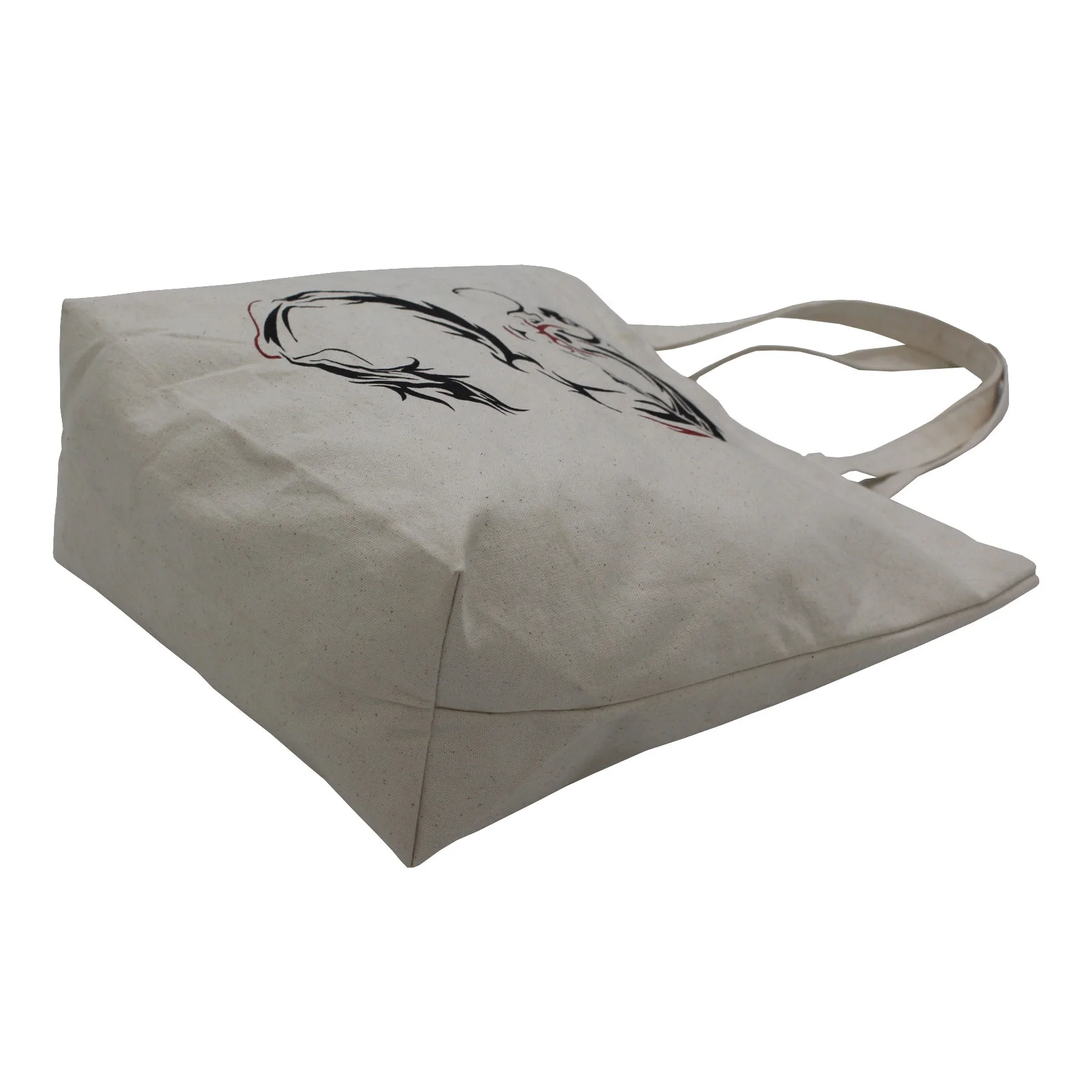 Оптовая продажа сделанная в Индии самодостаточная хлопковая холщовая ручка печать на заказ 12 унций рекламная сумка для покупок подарок