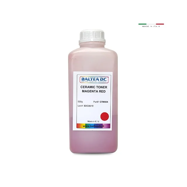 500g MAGENTA RED  Ceramic Toner for Canon, Xerox, Ricoh for applications on Ceramics , Porcelain Glass and Enameled Steel