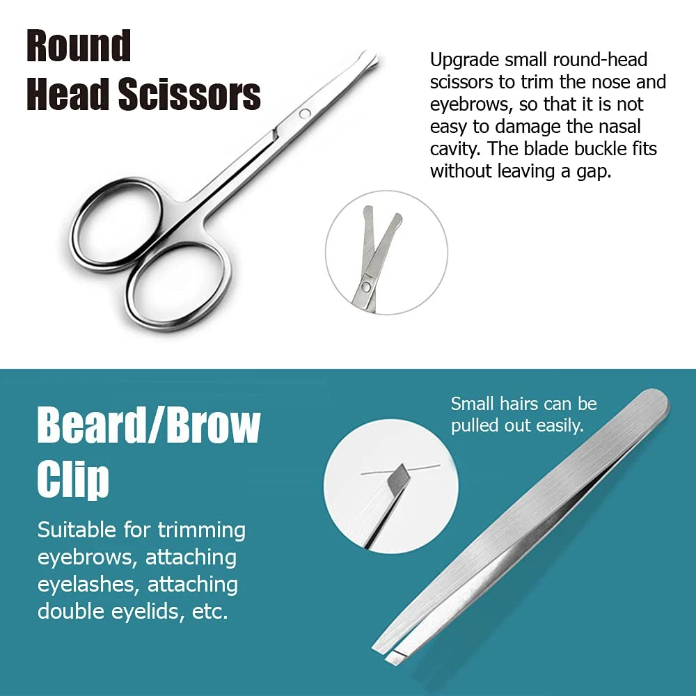 Manicure Set 8 In1 Nail Clipper Set Personal Care Professional Nail Care Kit Travel Accessories Manicure Tools Pedicure