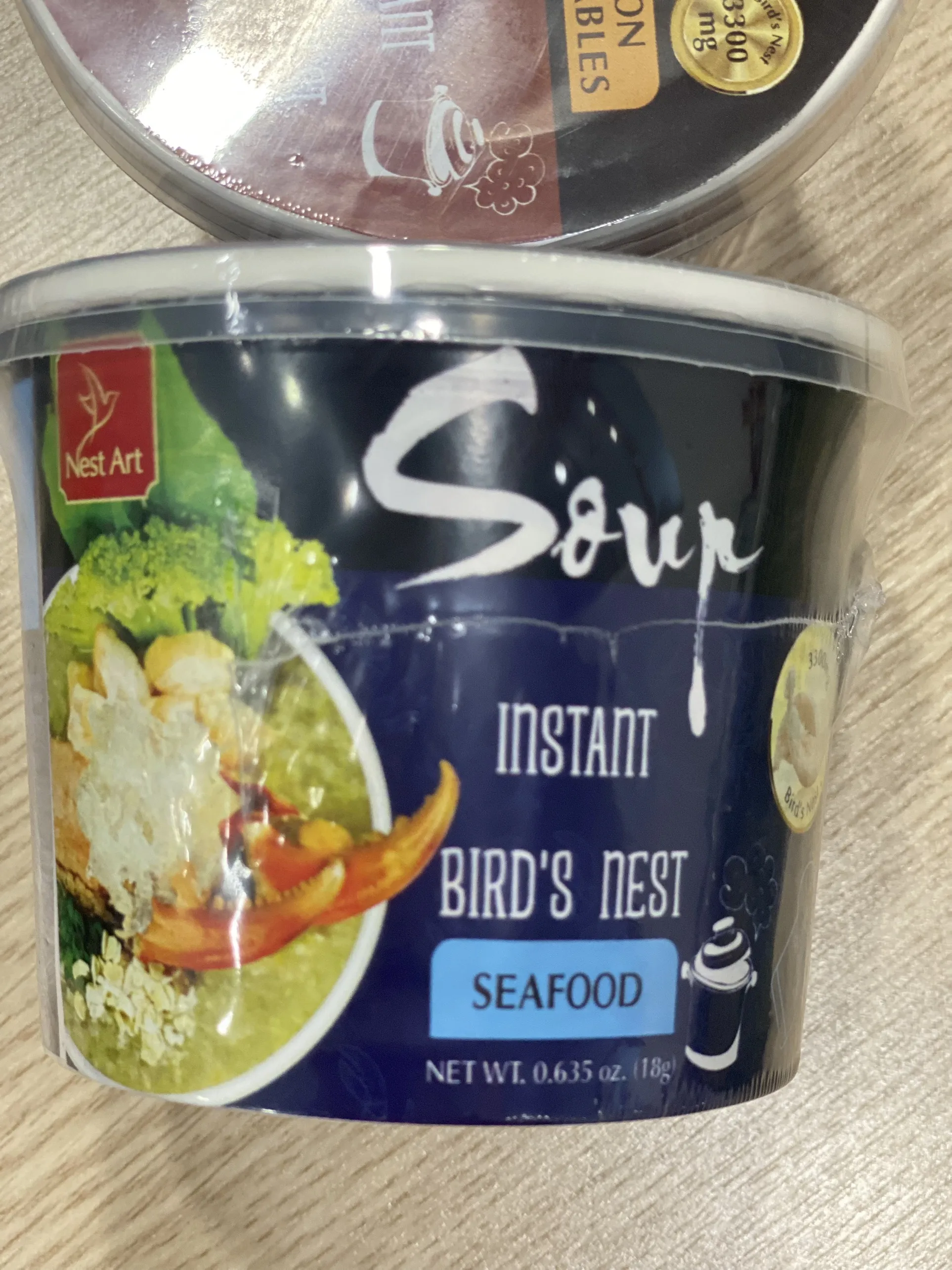 Суп для птичьего гнезда со вкусом морепродуктов, 19 - 24 г/чашка, вкусный, подходит для разных возрастов из Вьетнама