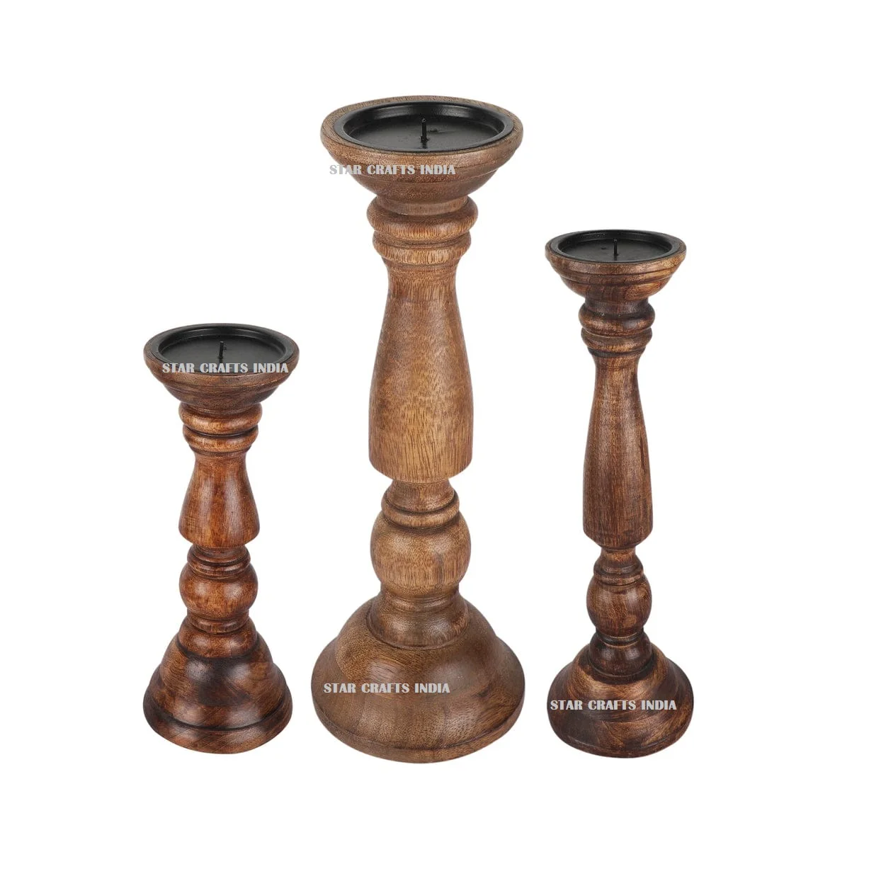Latest Production Hand Carved Wood Candle Holder Available at Wholesale Price Luxurious Candle Stand By Exporter From India SCI
