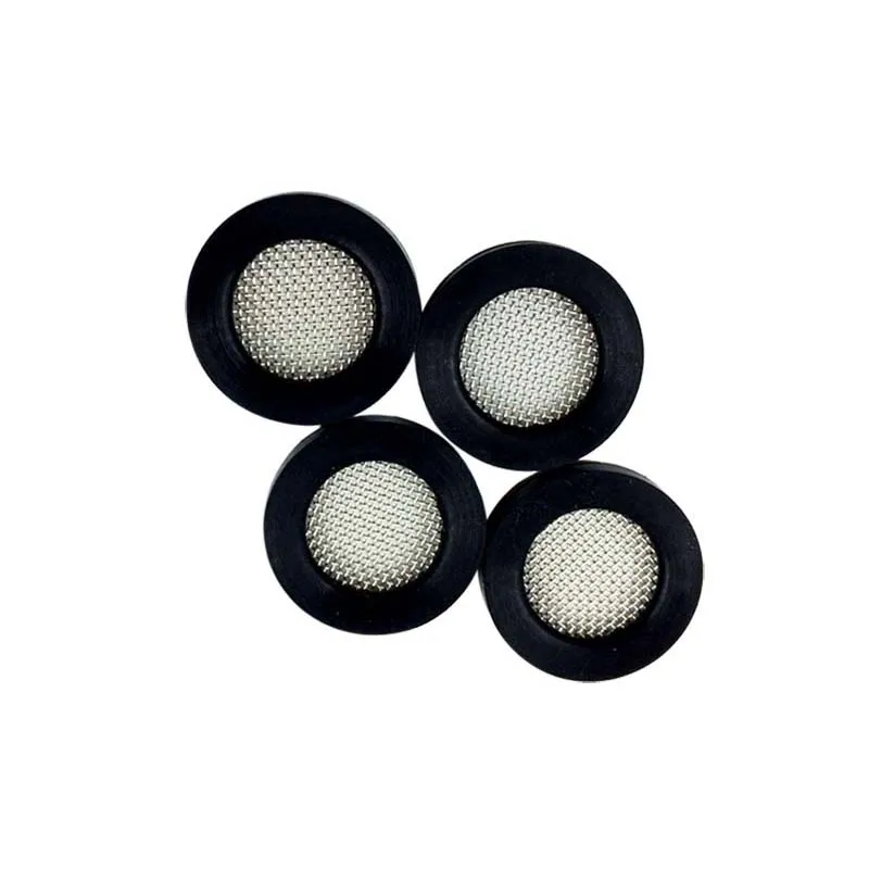 rubber rimmed stainless steel dome shape mesh faucet filter caps