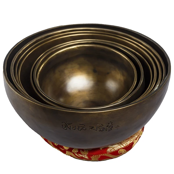 Handmade moon Set of 7 chakra Set singing bowls (Thick edges)