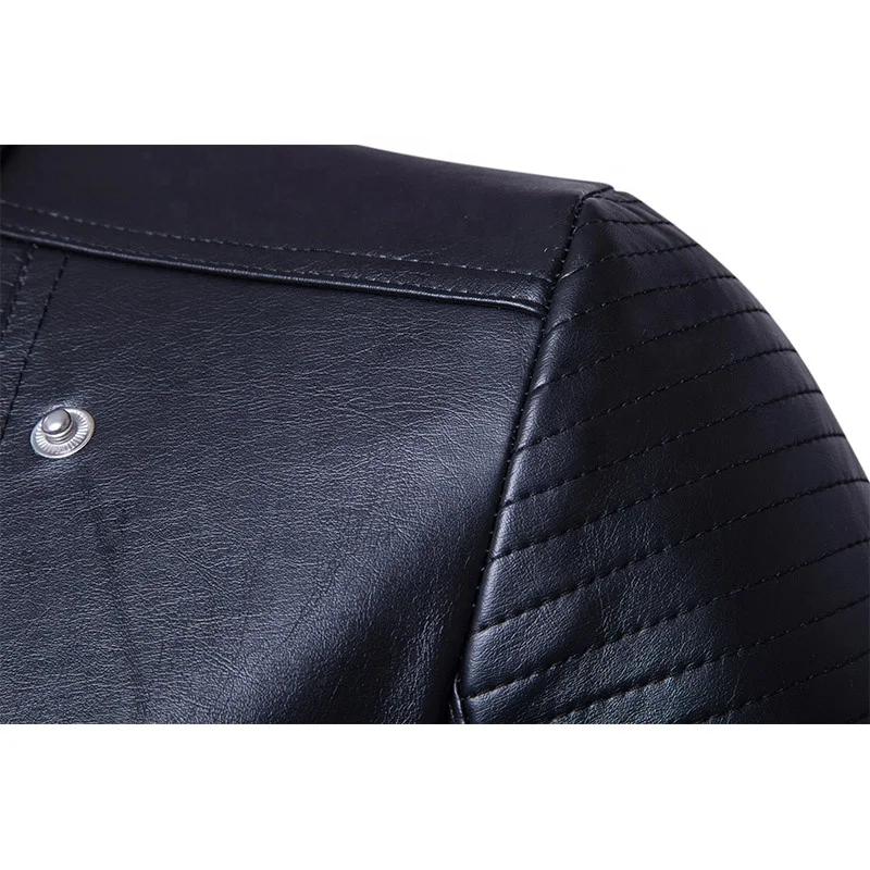 Classic Comfortable Embroidery Pattern Leather Jacket Custom for Women and Men Clothing Waterproof Material